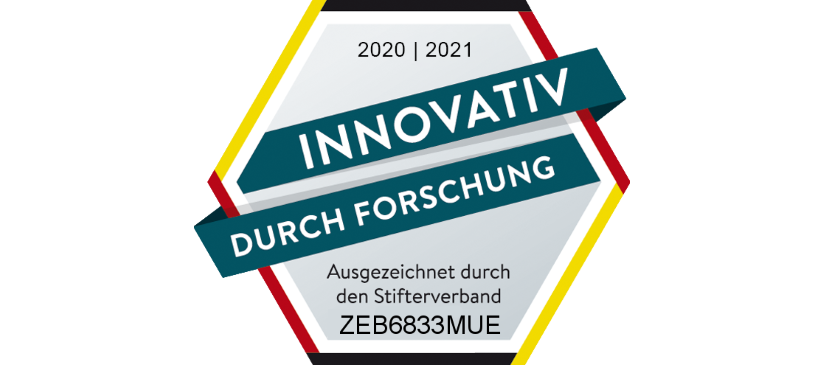 Auszeichnung Stifterverband 20/21 zeb.control