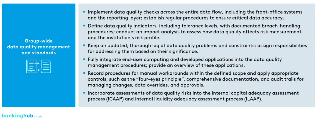 ECB Guidelines Summary Recommendations Data Quality Management Standards ECB Guidelines Summary Recommendations Data Quality Management Standards