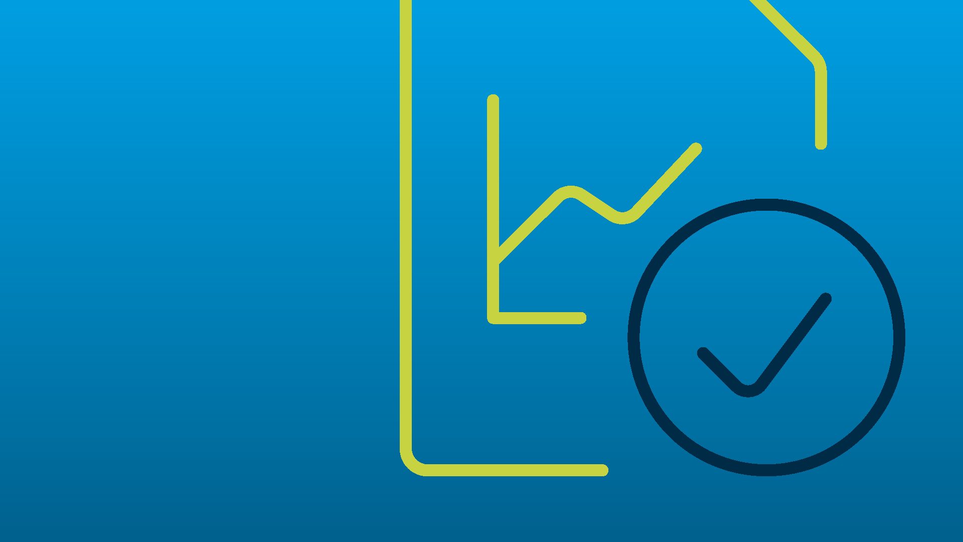 Eine blau-gelbe Strichzeichnung