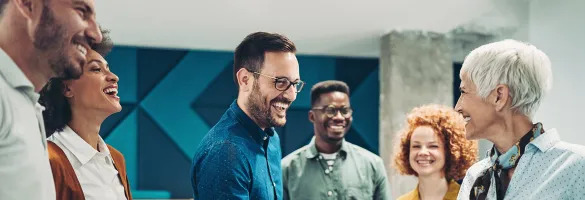 a group of people shaking hands
