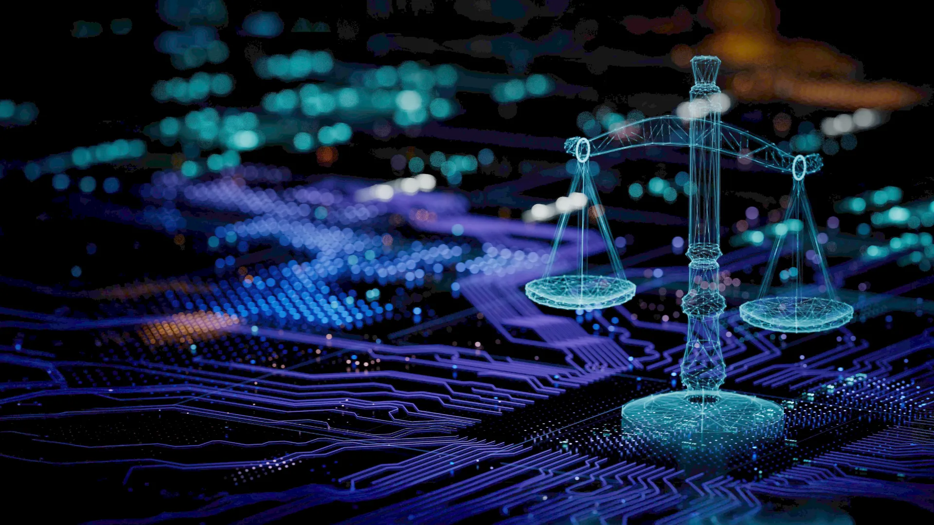 Eine Waage auf einer Leiterplatte