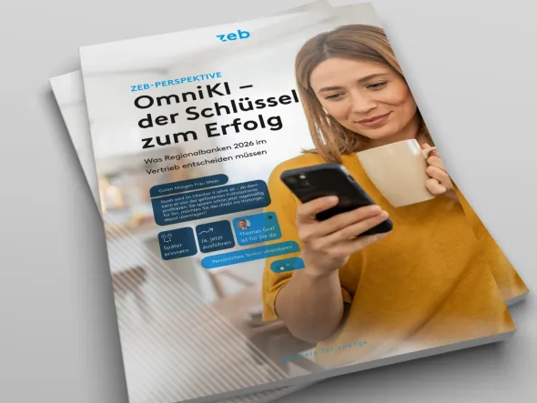 Eine Zeitschrift mit einer Frau, die ein Handy hält