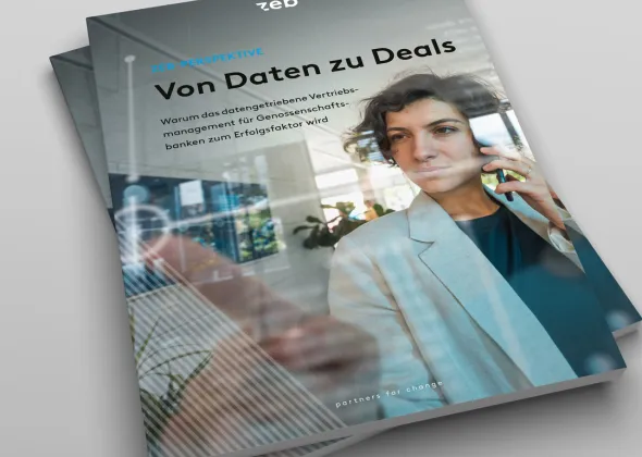 Eine Zeitschrift mit einer Frau am Telefon