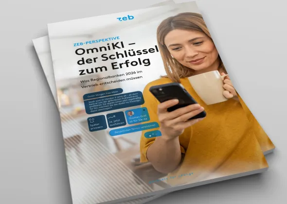 Eine Zeitschrift mit einer Frau, die ein Handy hält