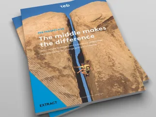 Ein Buch mit einer Person, die auf einen Felsen klettert