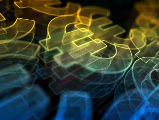 Eine Nahaufnahme von Symbolen