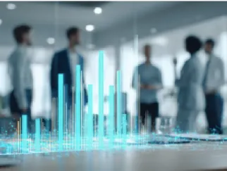 a blurry image of a graph