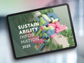 a tablet with a screen showing a colorful cubes