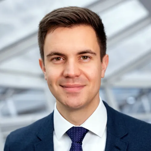 a man in a suit and tie