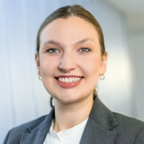 a woman smiling at camera
